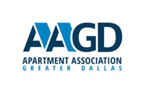 A logo of the apartment association greater dallas.