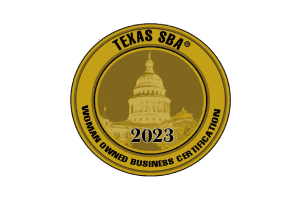 A texas sba medal of 2023 in gold color